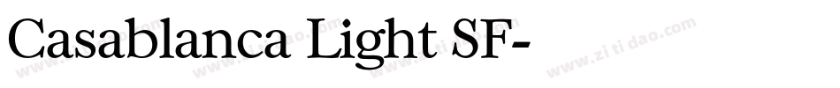 Casablanca Light SF字体转换